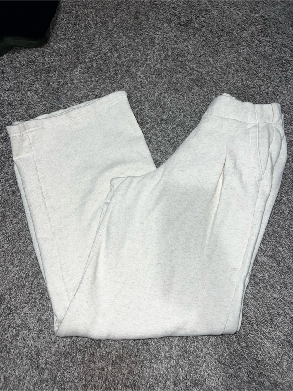 Women’s aerie cream wide leg trouser sweatpants